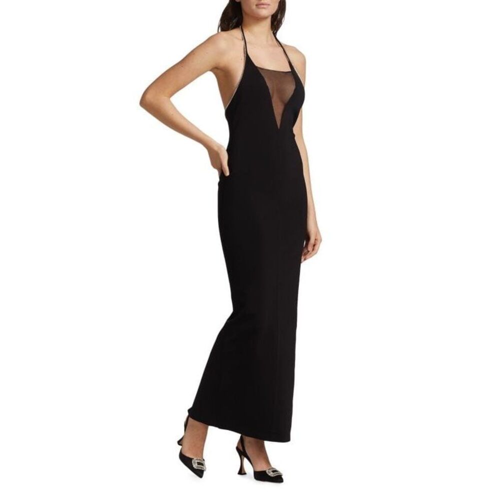 GALVAN Stella Crystal Maxi Dress Small $1895